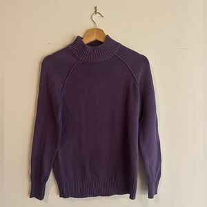NWT 89th & Madison Mock Neck Purple Sweater